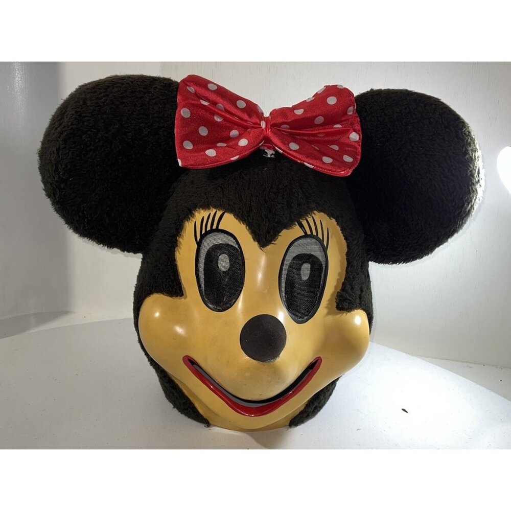 Minnie Mascot Head Costume Mickey Mouse Adult Cosplay